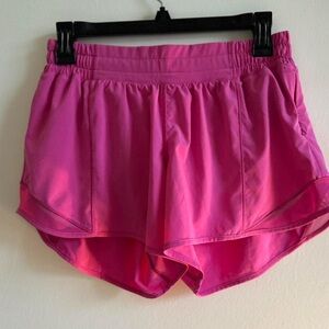 Lululemon Athletica Vibrant Pink Athletic Shorts